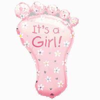 Baby Girl foot balloon