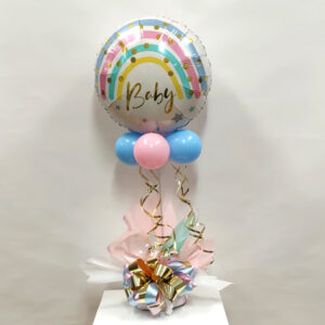 Baby foil table centrepiece