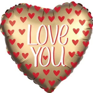 Gold & Red Love you