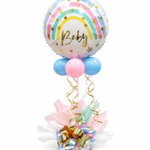 Baby foil table centrepiece