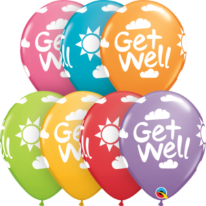Get well latex balloon