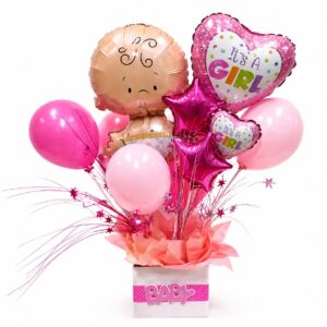 Baby balloon box Girl