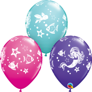 Mermaid latex balloon