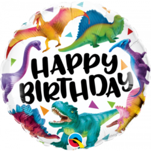 45cm Dinosaur birthday balloon