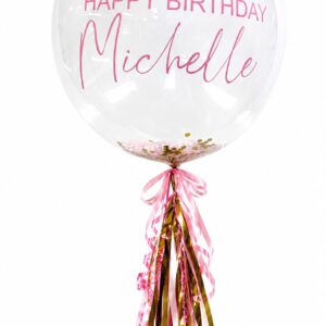 Personalised Bubble helium balloon