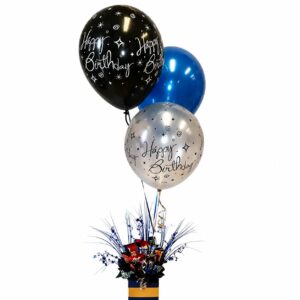 Chocolates with helium balloons