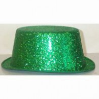 Green glitter hat