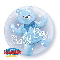Baby Boy or Girl double bubble balloon
