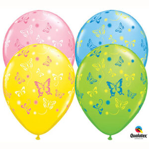 Butterflies latex balloon