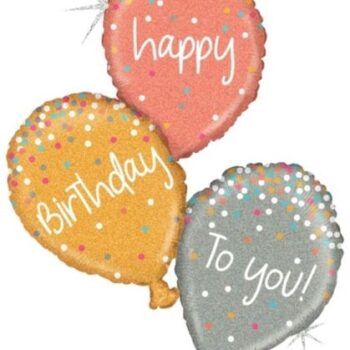 Birthday balloon shape